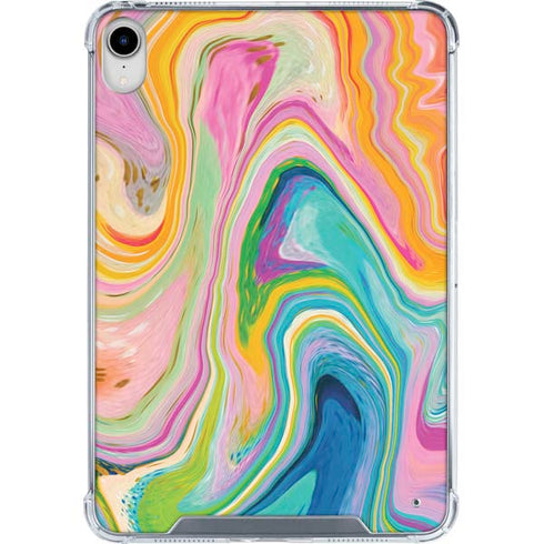 Rainbow Marble by Etta Vee iPad 11th Gen (2025) Clear Case